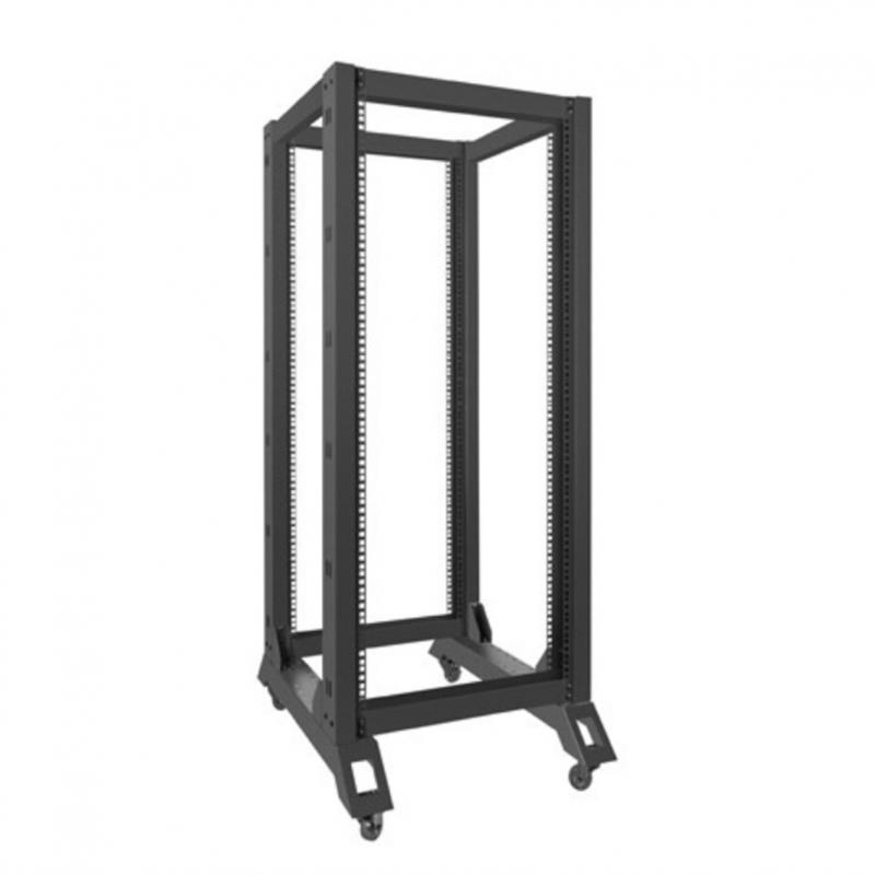 Armario lanberg abierto rack 19pulgadas 27u -  600x800 negro