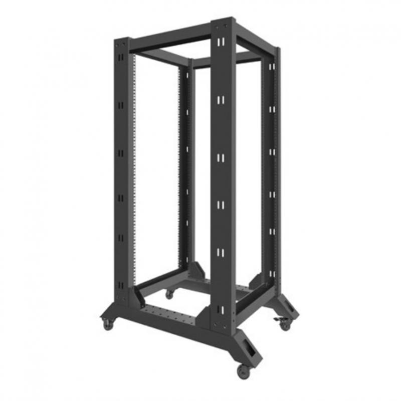 Armario lanberg abierto rack 19pulgadas 27u -  600x800 negro