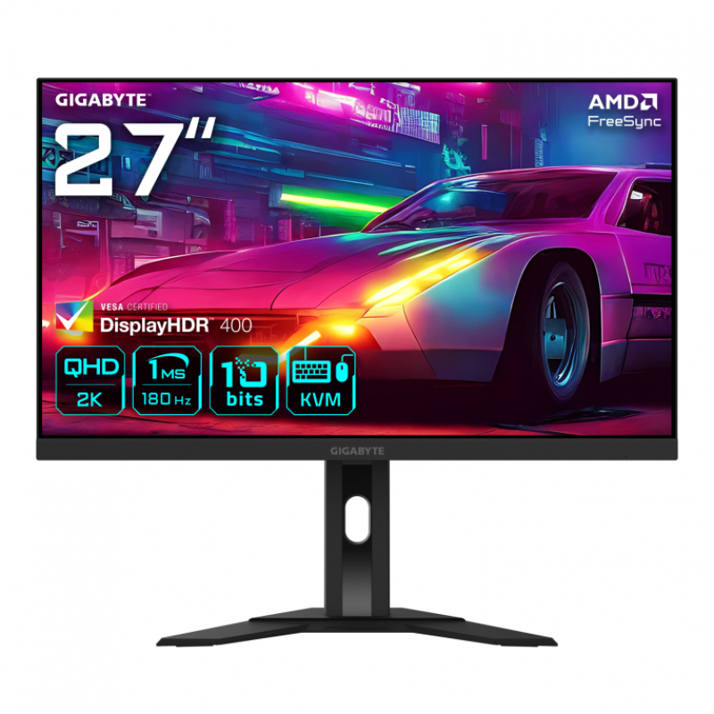 Monitor gaming gigabyte m27qa 27pulgadas qhd 180hz