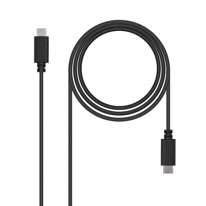 Cable nanocable  usb 2.0 3a - tipo usb - c - m - usb - c - m - negro - 1.0m