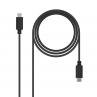 Cable nanocable  usb 2.0 3a - tipo usb - c - m - usb - c - m - negro - 1.0m