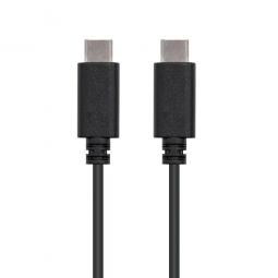 Cable nanocable  usb 2.0 3a - tipo usb - c - m - usb - c - m - negro - 1.0m