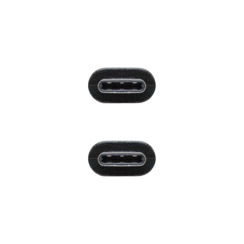 Cable nanocable  usb 2.0 3a - tipo usb - c - m - usb - c - m - negro - 1.0m