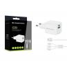 Cargador de pared conceptronic althea16w 33w + cable usb 3.0 3 en 1 blanco