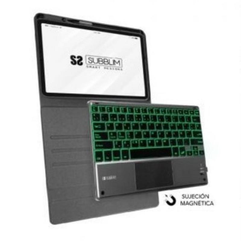 Funda + teclado subblim para ipad pro 12.9pulgadas negro