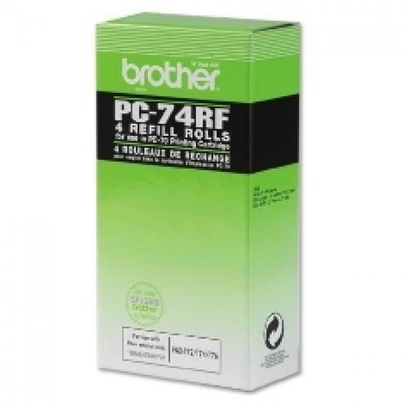 Cinta termica brother pc74rf144 paginas fax t104 t106 - 4 paquetes - Imagen 1