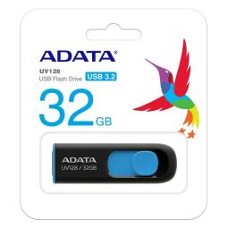 Memoria usb 3.2 adata uv128 32gb negro - azul