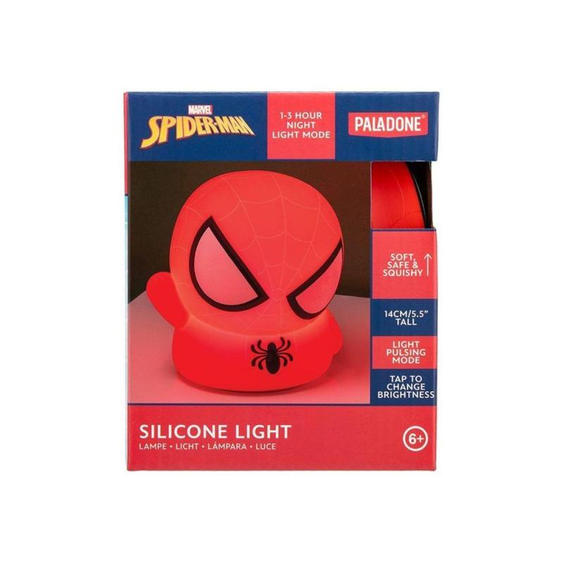 Lámpara de silicona 3d paladone marvel spiderman