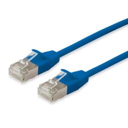 Cable de red equip latiguillo rj45 f - ftp cat6a 0.5m azul