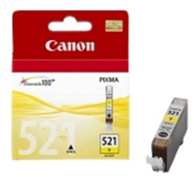 Cartucho tinta canon cli 521 amarillo 9ml pixma 3600 -  4600 -  4700 mp 540 -  550 -  560 -  620 -  630 -  640 -  980 mx860 -  8