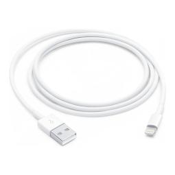 Cable lightning a usb tipo a apple 1m - macho - macho - blanco