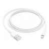 Cable lightning a usb tipo a apple 1m - macho - macho - blanco