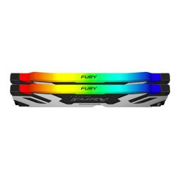 Memoria ddr5 32gb 2x16gb kingston - 6400 mhz - pc5 - 51200 - fury renegade rgb - cl32 - 1.1v