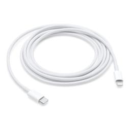 Cable usb tipo c a lightning apple 2m - macho - macho - blanco