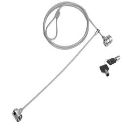 Cable seguridad para portatiles 1.5m conceptronic doble cabezal + llave