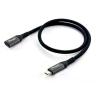 Cable alargo usb tipo c equip 4k macho - hembra 0.5m