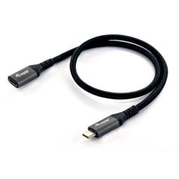 Cable alargo usb tipo c equip 4k macho - hembra 1m