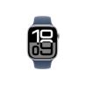 Smartwatch apple watch series 10 gps 46mm silver case denim sport band s - m