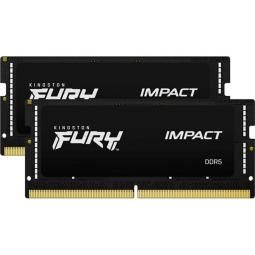 Memoria ram ddr5 32gb 2x16gb kingston - sodimm - 6400 mhz - pc5 - 51200 - fury impact - cl38 - 1.35v