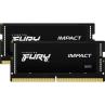 Memoria ram ddr5 32gb 2x16gb kingston - sodimm - 6400 mhz - pc5 - 51200 - fury impact - cl38 - 1.35v