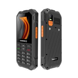 Telefono movil rugerizado hammer 6 2.4pulgadas - 4g - negro