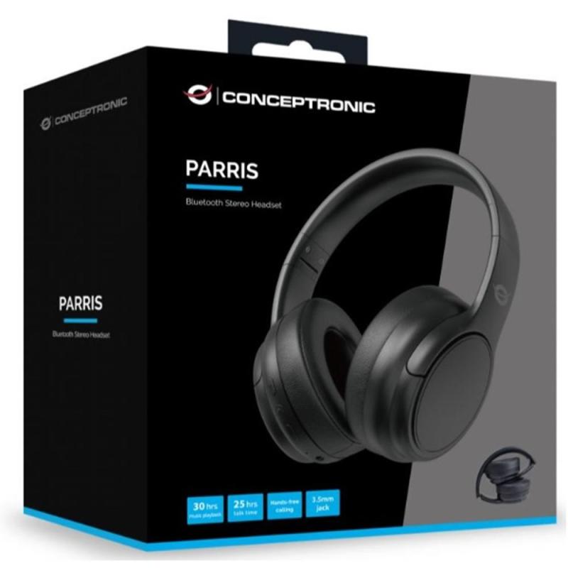 Auriculares conceptronic parris03b inalambrico negro