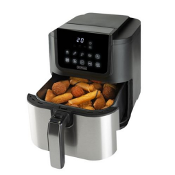 Freidora de aire bourgini airfryer slim ceramica 5l 1500w