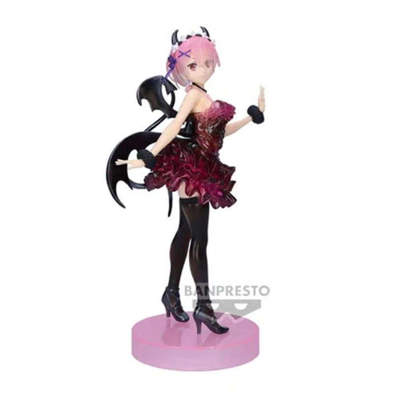 Figura banpresto re: zero starting life in another world espresto clear & drssey ram special color ver. 22cm