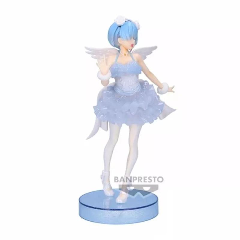 Figura banpresto re: zero starting life in another world espresto clear & drssey rem special color ver. 22cm