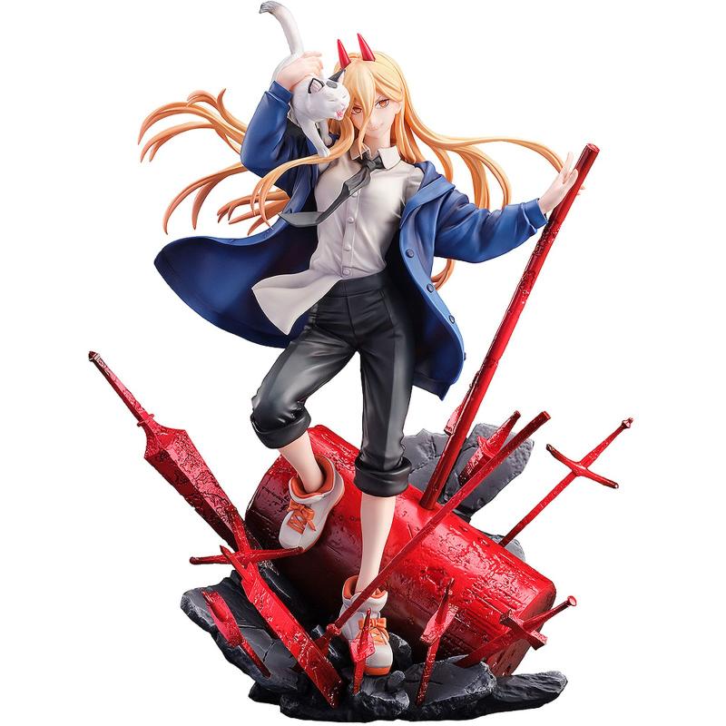 Power & meowy fig. 28 cm chainsaw man 1 - 7 scale