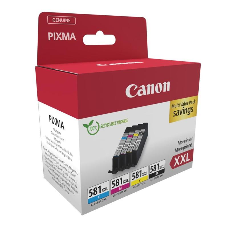 Multipack tinta canon cli - 581xxl bk - c - m - y