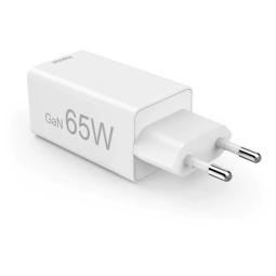 Cargador pared hama gan 65w 2 x usb tipo c 1 x usb tipo a blanco