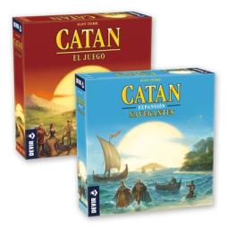 Kit juegos de mesa catán + expansion catán navegantes