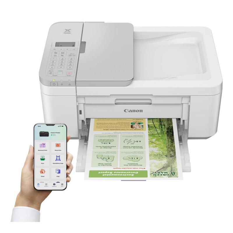 Multifuncion canon pixma tr4756i inyeccion color fax a4 wifi duplex impresion blanca