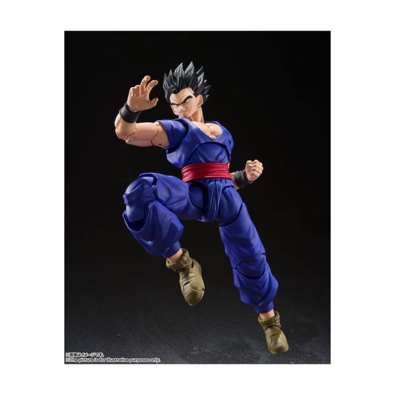 Figura tamashii nations dragon ball ultimate son gohan super hero 14 cm super sh figuarts re - run