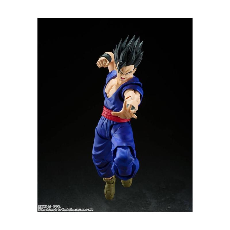 Figura tamashii nations dragon ball ultimate son gohan super hero 14 cm super sh figuarts re - run