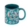 Taza karactermania disney stitch flores azules