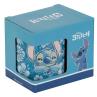 Taza karactermania disney stitch flores azules