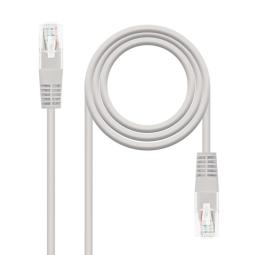 Latiguillo cable red utp cat.5 rj45 nanocable 0.5m gris