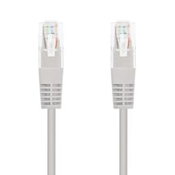 Latiguillo cable red utp cat.5 rj45 nanocable 0.5m gris