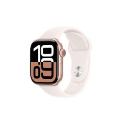 Smartwatch apple watch series 10 gps 42mm rose gold case light blush sport band s - m