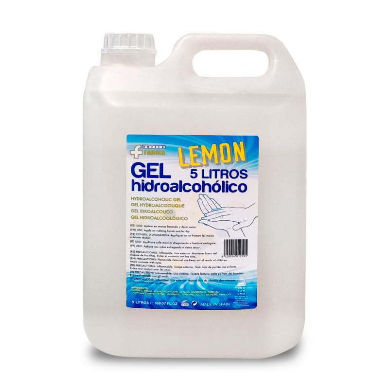 Verita farma gel hidroalcoholico 5 l aroma limon - Imagen 1