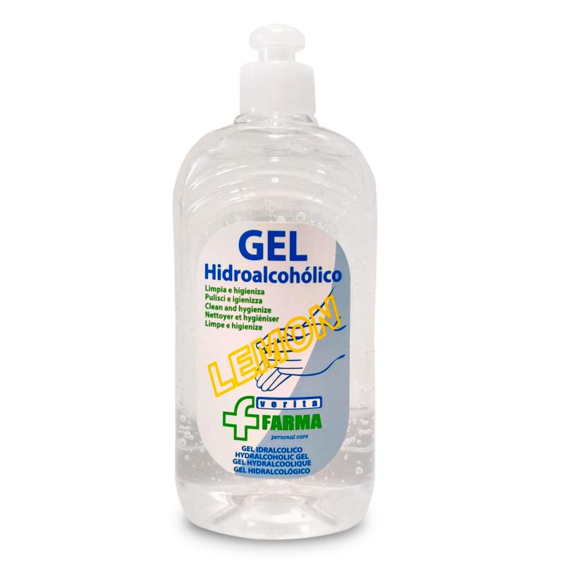 Verita farma gel hidroalcoholico 500ml aroma limon - Imagen 1