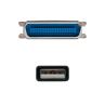 Conversor nanocable usb a paralelo impresora - tipo a - m - cn36(ieee1284) - m - negro - 1.5m