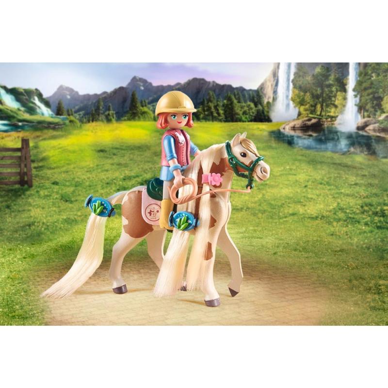 Playmobil ellie con caballo