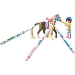 Playmobil set caballo para colorear