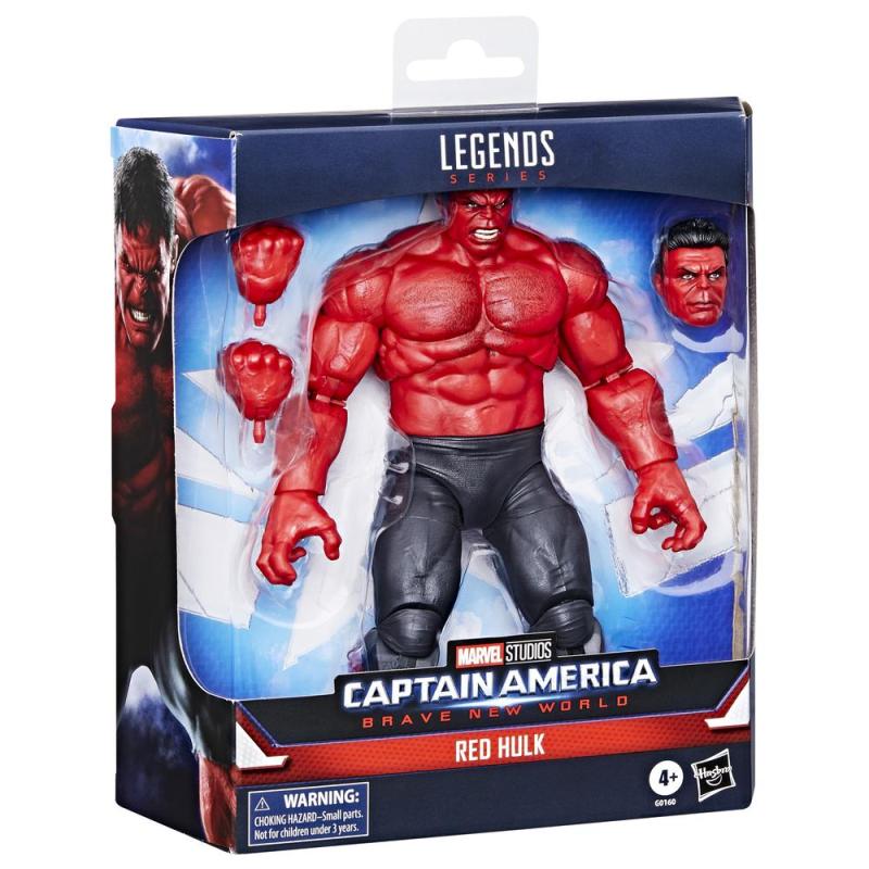 Figura hasbro legends series captain america brave new world - red hulk