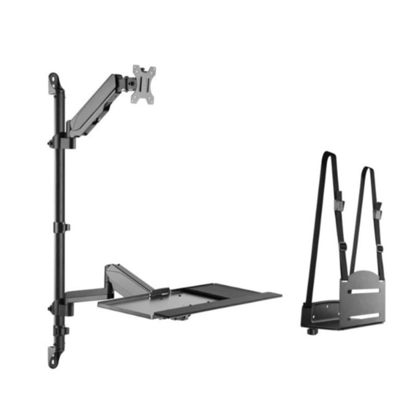 Soporte pared equip vesa hasta 32pulgadas 100x100 max 8kg + soporte teclado max 1kg