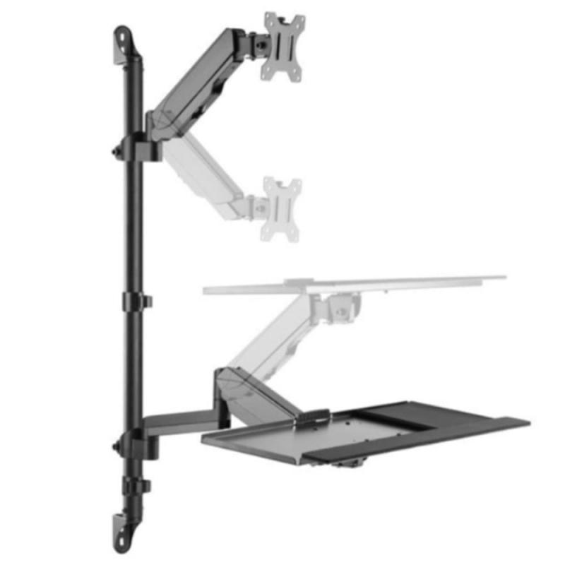 Soporte pared equip vesa hasta 32pulgadas 100x100 max 8kg + soporte teclado max 1kg