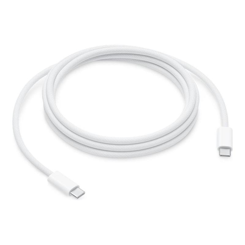 Cable usb tipo c apple 2m - macho - macho - blanco